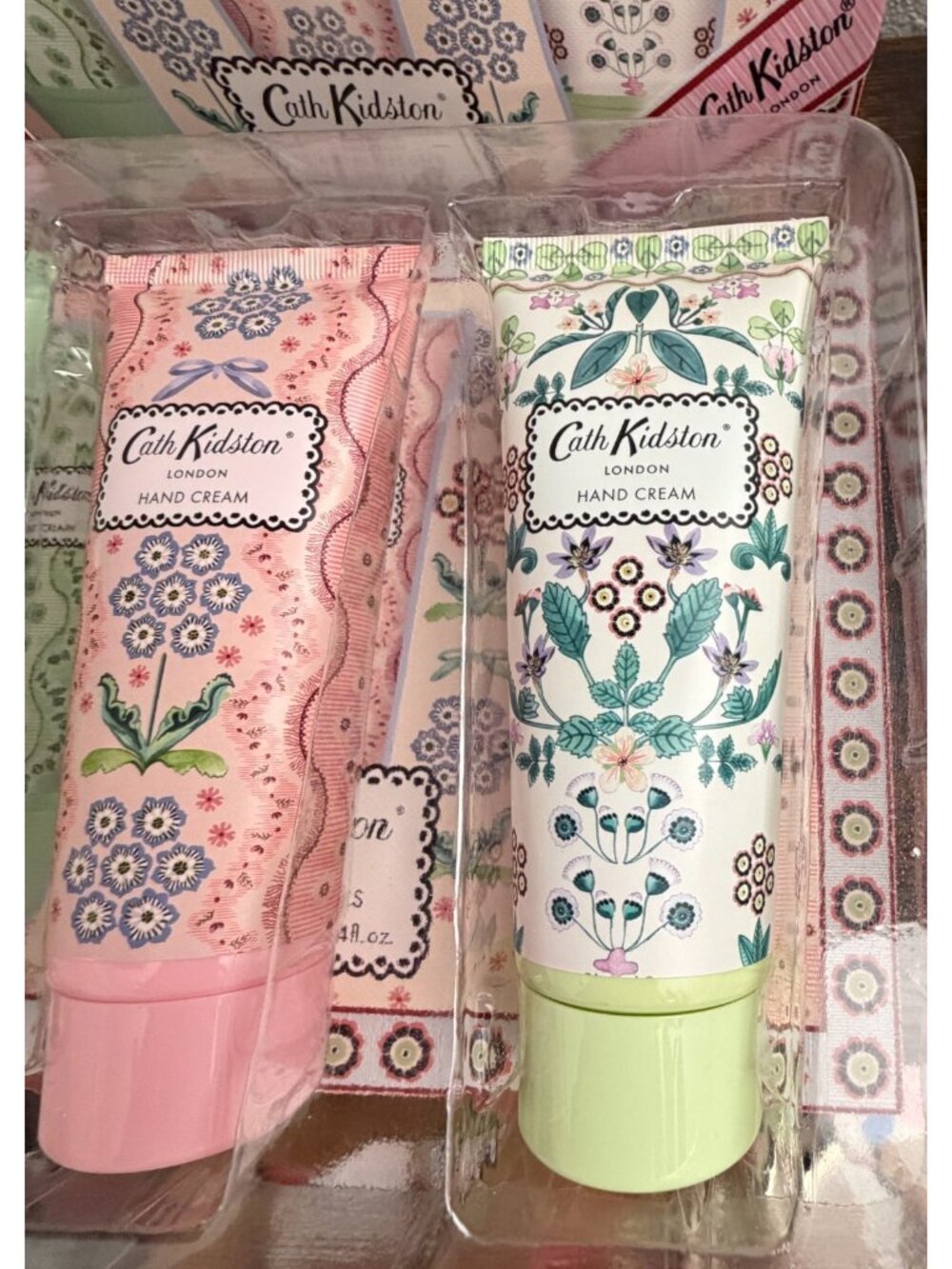 Cath Kidston London Hand Creams Woven Flowers Vegan Friendly Set of 3 3.4 fl oz - Picture 3 of 7